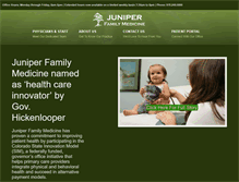 Tablet Screenshot of juniperfamilymedicine.com